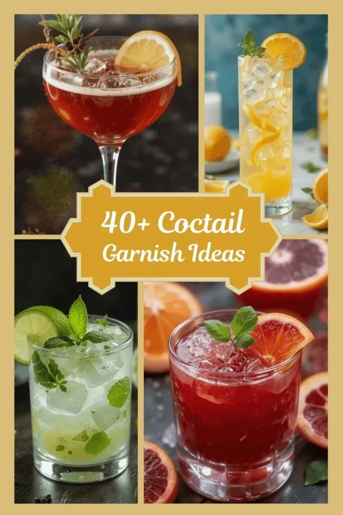 Cocktail Garnish Ideas 